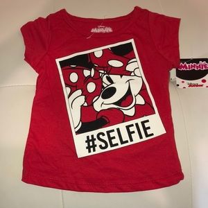 Disney Minnie Mouse #Selfie T-Shirt Short Sleeve 2